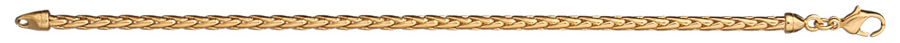 Collier en plaqué or maille palmier longueur 50cm