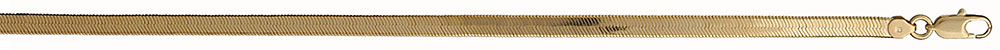 Collier en plaqué or maille miroir – largeur 4mm et longueur 40cm