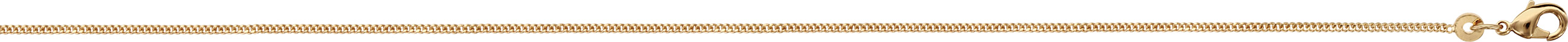 Chaîne en plaqué or maille serrée largeur 1,2mm et longueur 40cm