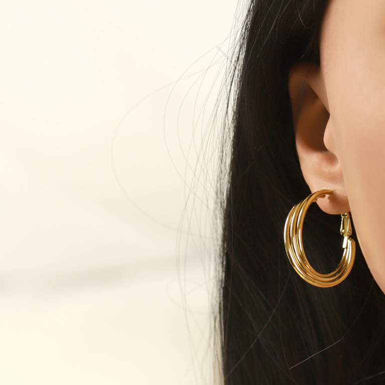 Croles en acier dor 3 fils - 30mm - Vue 20