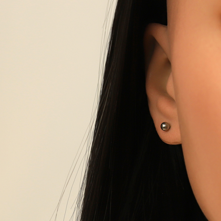 Boucles d\'oreille tige en acier boule 4mm - Vue 20