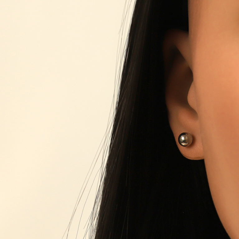 Boucles d\'oreille tige en acier boule 6mm - Vue 20
