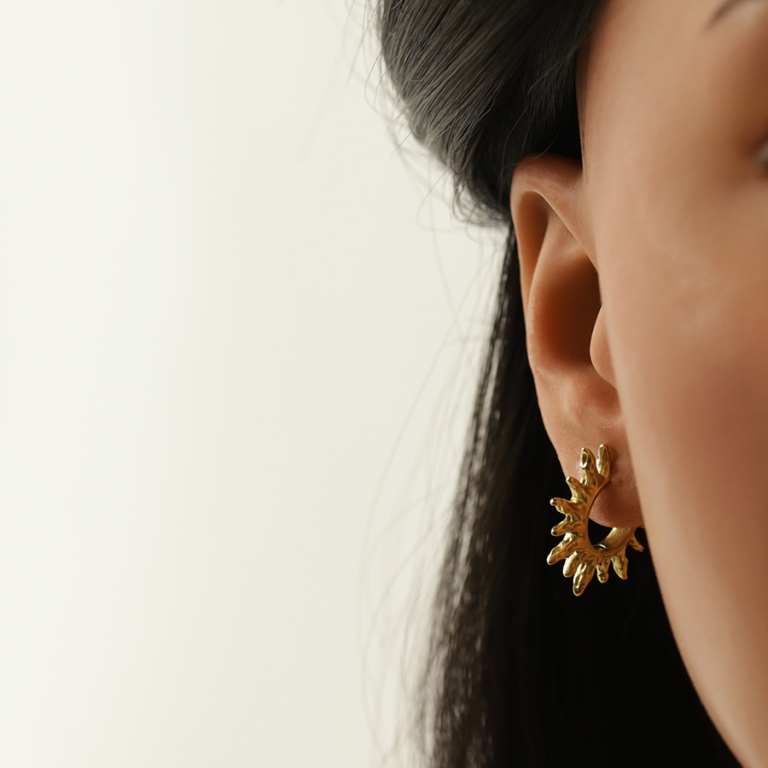 Cr�oles  articul�es en acier dor� SOLEIL - Vue 20