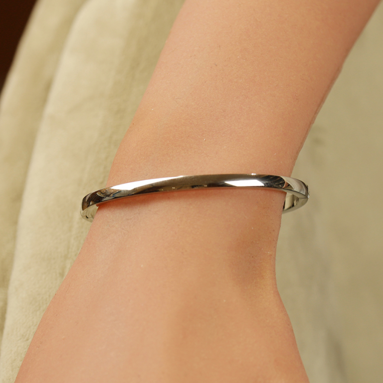 Bracelet en acier jonc articul� - Vue 20