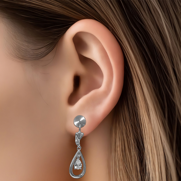 Cache lobe diamanté en acier 8mm (paire) - Vue 20
