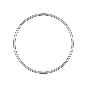 Bracelet jonc pour enfant en argent massif 2mm diamètre 45mm