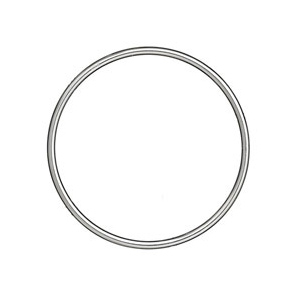 Bracelet jonc en argent massif largeur 2mm et diamètre 62mm