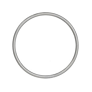 Bracelet jonc en argent massif largeur 3mm et diamètre 66mm