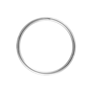 Bracelet jonc en argent massif largeur 3,8mm et diamètre 57mm