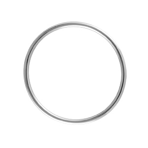 Bracelet jonc en argent massif largeur 3,8mm et diamètre 66mm