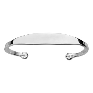 Bracelet jonc en argent esclave - grand modèle