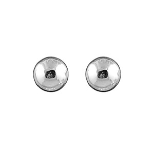 Boucles d’oreilles en argent boule de 8 mm et fermoir poussette