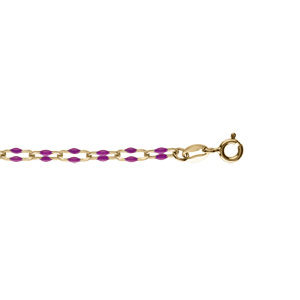 Bracelet argent doré olives résine violet translucide réglable 15 à 18cm