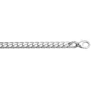 Bracelet en argent chaîne maille serpent largeur 4mm et longueur 18cm