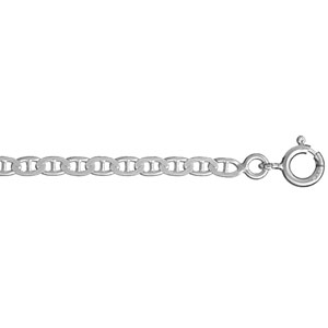 Chaîne en argent maille marine largeur 3mm et longueur 45cm