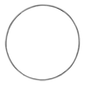 Bracelet jonc en argent massif largeur 4mm et diamètre 62mm