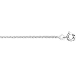 Chaîne en argent maille serrée largeur 1,2mm et longueur 45cm