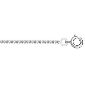 Chaîne en argent maille serrée largeur 1,8mm et longueur 45cm