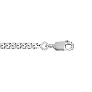 Chaîne en argent maille serrée largeur 2.7mm et longueur 50cm