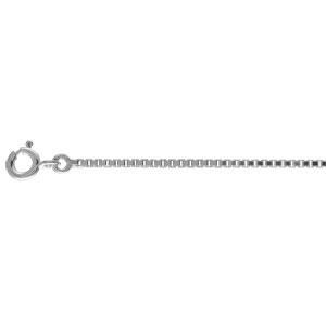 Chaîne en argent maille vénitienne largeur 1,2mm et longueur 40cm