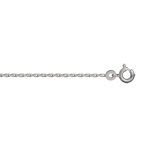 Chaîne forcat 1,5mm 70cm argent rhodié