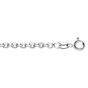 Chaîne en argent maille forçat largeur 2.7mm et longueur 50cm