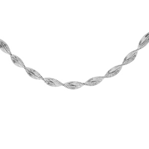 Collier en argent chaîne vrille 3mm 40cm