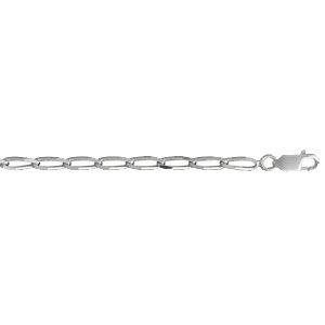 Chaîne en argent maille cheval largeur 3mm et longueur 50cm