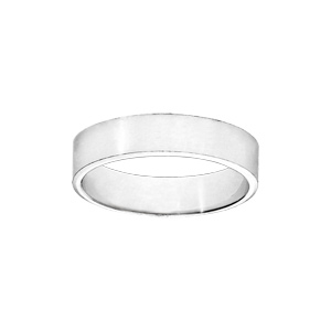 Alliance ruban en argent 5mm