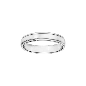 Alliance en argent 4 mm avec bords godrons