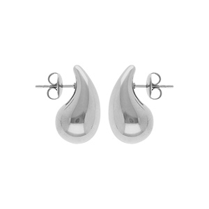 Boucles d’oreille tige acier petite goutte 18mm x 10mm