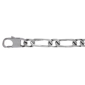 Chaîne en acier maille alternée 1+1 – largeur 7mm longueur 50cm