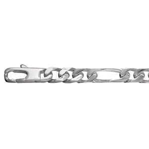 Chaîne en acier maille alternée 1+3 – largeur 7mm et longueur 50cm