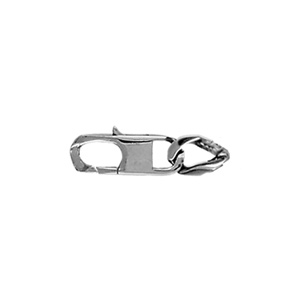 Fermoir rallonge en acier avec 1 maille – largeur 5mm