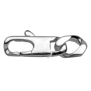 Fermoir rallonge en acier avec 1 maille - largeur 7mm