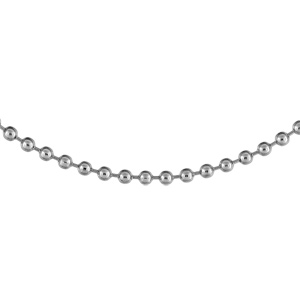 Chaîne en acier maille boules largeur 2 mm et longueur 50cm