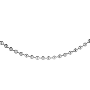 Chaîne en acier maille boules largeur 2 mm et longueur 55cm