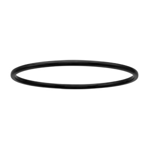Bracelet jonc en céramique noire 3mm diamètre 62mm