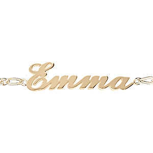 Bracelet en vermeil  maille 1+1 2mm , découpe anglaise - 18,5cm réglage 17