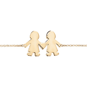 Bracelet en vermeil passive garcon/garcon - 16+3cm