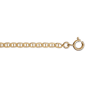 Bracelet en vermeil maille marine 3mm - 18cm