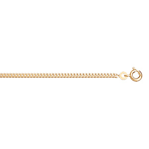 Chaîne en vermeil maille gourmette  2.1 mm  - 55cm