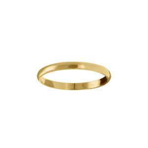 Alliance demi-jonc en vermeil 2mm