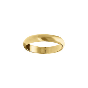 Alliance demi-jonc en vermeil 4mm