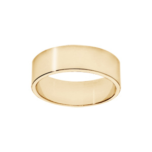 Alliance ruban en vermeil 7mm