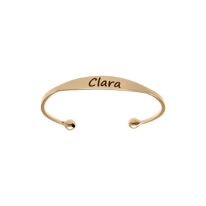 Bracelet jonc en plaqué or esclave - plus petit modèle 49 mm de diamètre