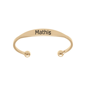 Bracelet jonc en plaqué or esclave – petit modèle 51 mm de diamètre
