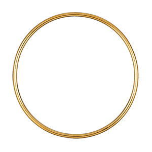 Bracelet jonc pour enfant en plaqué or largeur 2mm et diamètre 54mm