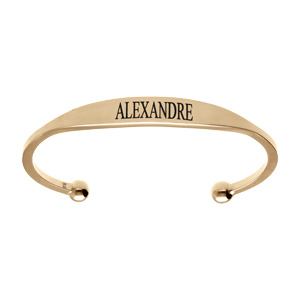 Bracelet jonc en plaqué or esclave – grandmodèle 65 mm de diamètre