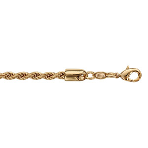 Collier en plaqué or maille corde – longueur 50cm